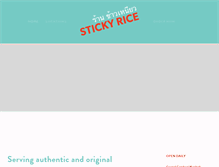 Tablet Screenshot of eatstickyrice.com
